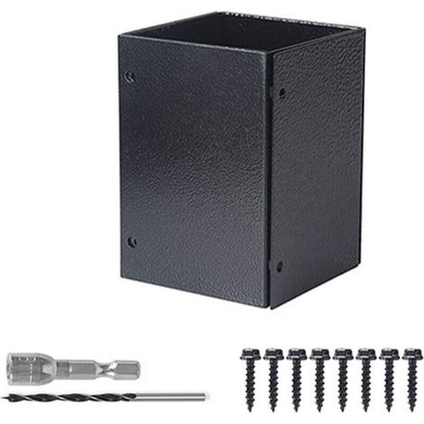 Protecteur de poteau réglable 8,4 à 15,2 cm – Protection contre la pluie et l'érosion – Pour boîtes aux lettres, terrasses, clôtures (1/4)