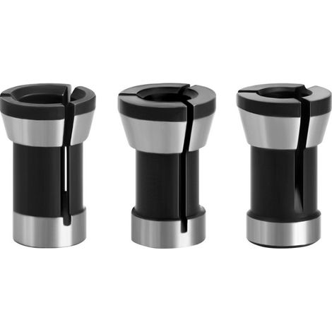 3PCS Jeu d'Adaptateurs de Mandrin à Pince de Serrage 6mm/6.35mm/8mm Tête de Mandrin de Collet pour Perceuses et Fraiseuses (1/5)