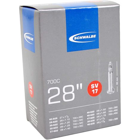Schwalbe Schlauch SV 15 27/28x0.75-1.10" 18/28-622/630 SV40mm (1/2)