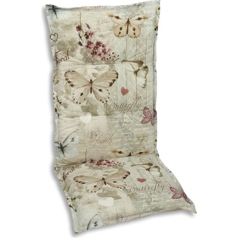 GO-DE Mittellehner-Auflage 108 x 50 x 6 cm beige (1/3)