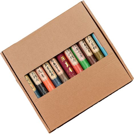 11 natürliche Räucherstäbchen mit Kräutern und Beifuß, Abwehrmittel für einen erholsamen Schlaf und Meditation (1/5)
