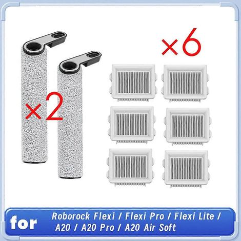 Pour Roborock Flexi/Flexi Pro/Flexi Lite/A20/A20 Pro/A20 Air doux aspirateur eau/poussière brosse rouleau filtre (1/5)