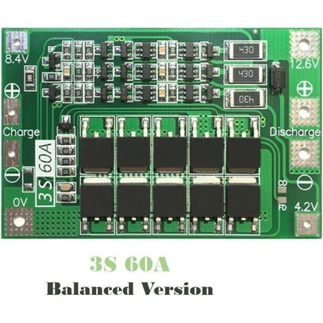 3s 60a Version Equilibrada De Placa De Proteccion Pcb Para Bateria De Litio (1/4)