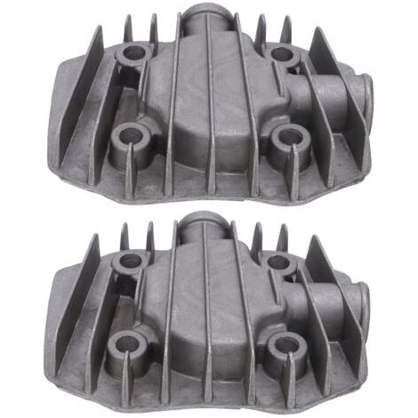 Culasse de Compresseur d'air, Pièces de Refroidissement en Aluminium Durables pour la Dissipation Thermique, 2 Pièces de Remplacement. (1/5)
