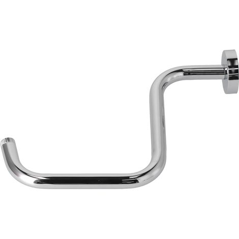 1 Bras de douche en S 33 cm Acier inoxydable Support rehausseur Résistant corrosion Salle de bain (1/5)
