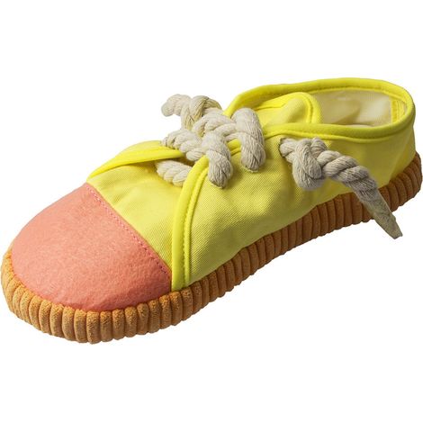 Hundeschuhe, Beißring, strapazierfähiger Kauring aus Canvas, gelb (1/4)
