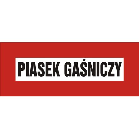 ZP-31 - BRANDSCHUTZSCHILD 14X36 FEUERLÖSCHSAND