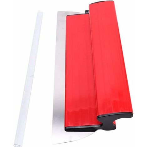 Elkuaie Spatule Lisse 25+40 cm - Lame de Lissage - Outil de Travail Efficace et Résistant à l'Usure - 2 Pièces - Pour Finition du Béton et des Murs (1/4)