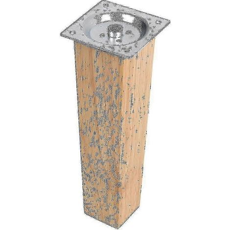 Quatre pieds carrés en chêne, utilisés pour la fabrication et la réparation de meubles, 20 cm. (1/5)
