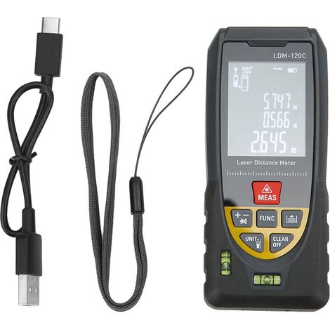 LDM-120C Hochpräziser Laser-Entfernungsmesser mit blendfreiem Infrarot-Elektroniklineal (1/5)