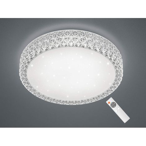 Pegasus Multifunktions-LED-Deckenleuchte Weißer Kristalleffekt Ø60 cm Trio Lighting (1/5)