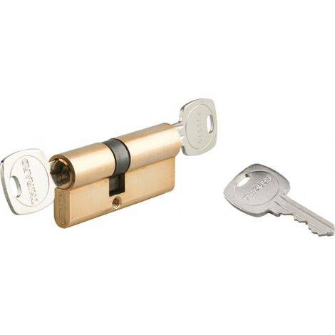Cylindre de serrure double entrée 5G STD urgence, panneton débrayable, 35x40mm, 3 clés - (1/3)