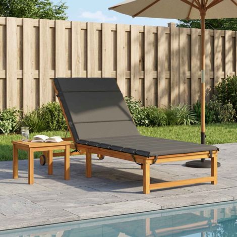 vidaXL Coussin de transat GEMERT 100 % polyester Anthracite (1/5)
