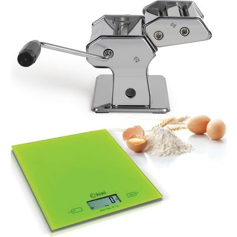 Machine à ravioli et spaghetti Livoo MEN41 avec Balance culinaire Kiwi KKS-1122 - Capacité 5kg - Ecran LCD (1/4)
