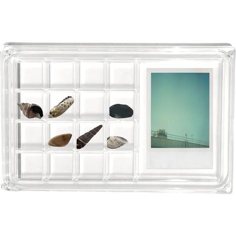 Boîte à coquillages de présentation Organisateur Magnétique en Acrylique Conteneur de stockage pour coquillages Pour bureau à domicile, salon, chambre, étude, dortoir universitaire e (1/5)
