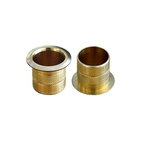POZZETTI IN OTTONE PER ASTE- - ø mm.22 - 10 pezzi