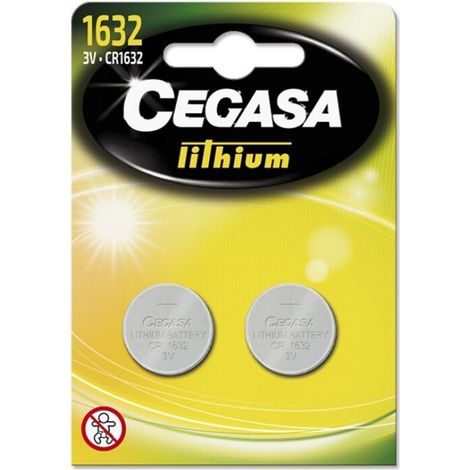 Pila Botón Litium CEGASA Litio CR1632 3V BT BL2 (1/2)