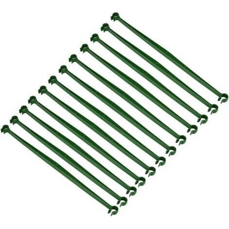 Lot de 24 connecteurs de treillis extensibles pour cage à tomates - Supports de tige de connexion en plastique - Fournitures de jardinage pour tous les piquets de plantes (1/5)