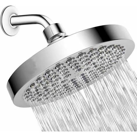 AGE 15cm pomme de douche - 304 acier inoxydable rond haute pression pomme de douche, douche Boost entièrement galvanisé tête de pulvérisation de tête de pulvérisation de tête de pulvérisation Xiaolian (1/5)