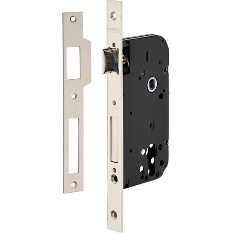 Cassa serratura da incasso per cilindro europeo, asse 50 mm, frontale nichelato – THIRARD (1/2)