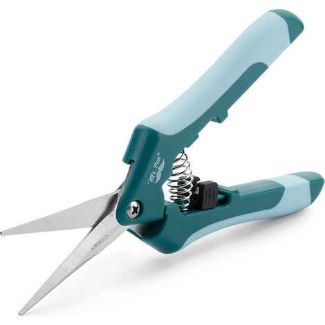 Ciseaux de jardinage, 16,5 cm, sécateur pour jardinage avec lame droite en acier inoxydable, sécateur de jardin, sécateur de jardin, sécateur pour le jardinage, sécateur à plantes (1/5)