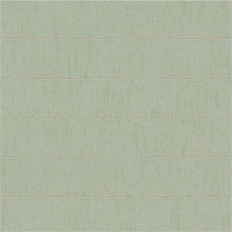 Graphic wallpaper wall Profhome 395061 non-woven wallpaper textured with geometric shapes and metallic highlights green gold mint 5.33 m2 (1/5)