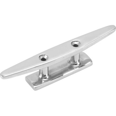 Taquet d'amarrage plat en inox 125mm, accessoire nautique pour bateau, fixation marine robuste