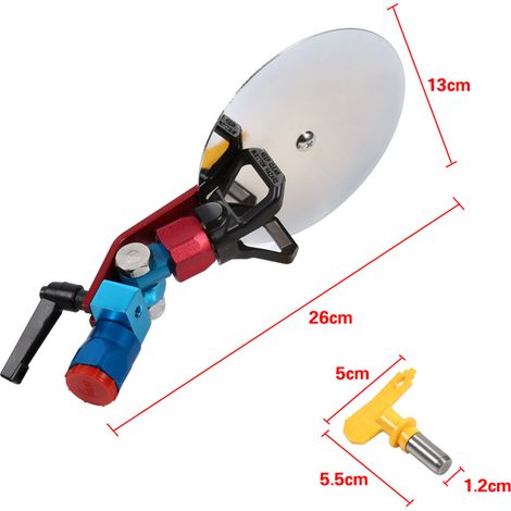 Outil accessoire de guidage de pulvérisation universel avec buse de peinture sans air 315 de 7/8 pouce. (1/5)