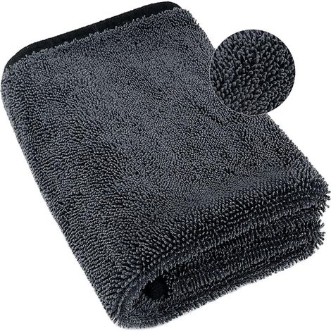 Asciugamani - Asciugamano in microfibra - Panno per asciugare l'auto - Panno in microfibra - Extra large e spesso (XXL) - 90 x 60 cm - Panni per la pulizia in microfibra (1/5)