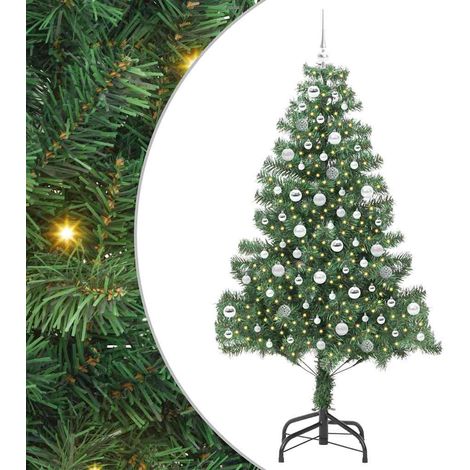 Árbol de Navidad con 300 LED con soporte Verde 210 cm PVC vidaXL (1/5)