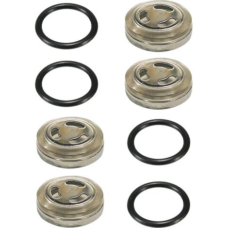 4 Pièces Kit Joints Pour Réservoir Du Maître-Cylindre Frein Avant Moto, Embrayage Maître-Cylindre Réservoir Miroir Vue Accessoires, Joint Verre Vue Remplacement(18MM) (1/5)