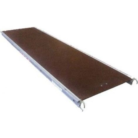 Altrad – Plancher aluminium/bois sans trappe 0.60m x 3m – Accessoire échafaudage Multivit+ 1 et 2 – Norme NF Classe 3 200kg/m² - N8605
