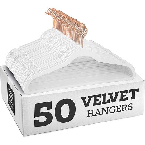 Cintres en velours antidérapants pour costumes - Lot de 10 (1/4)