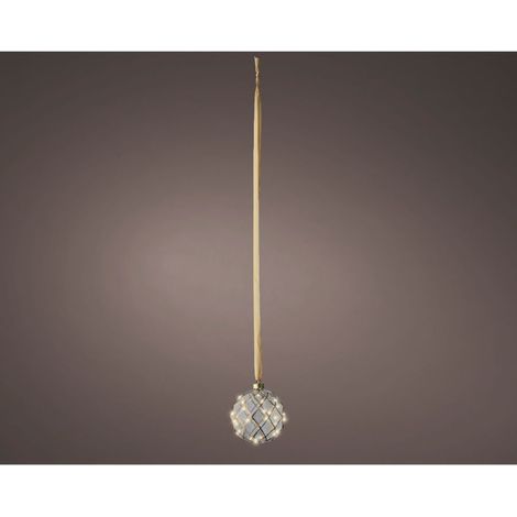 SFERA LUMINOSA DIAMETRO 14 CM IN VETRO CON MICROLED BIANCO CALDO KAEMINKG (1/2)