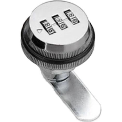 Serrure à combinaison à 3 chiffres, 30 mm, sans clé, pour boîte aux lettres et armoire. Serrure mécanique pour porte de boîte aux lettres ou armoire.