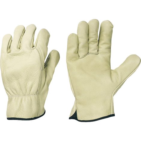 Gants de chauffeur, en cuir de vache, taille 10, vert/beige (1/4)