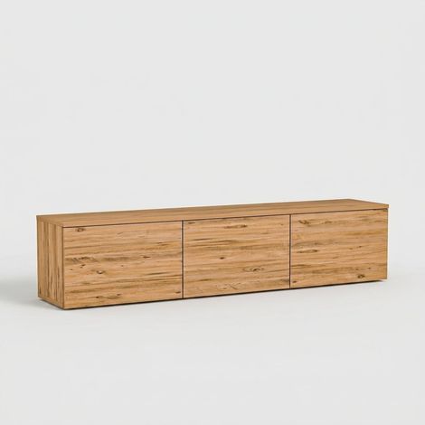 Mueble flotante para TV con LED y puertas 160 cm Neon V2 - Natural