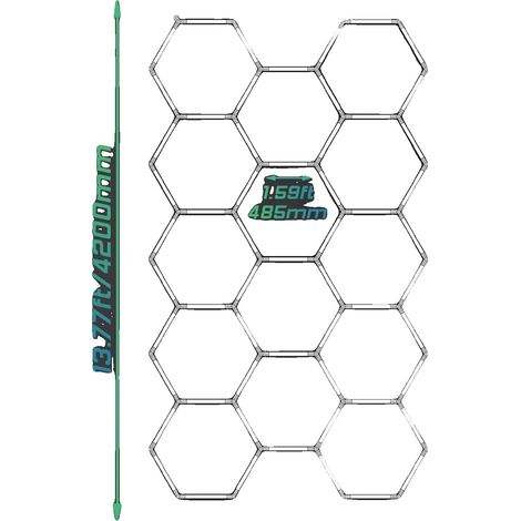 Lumière de garage, économe en énergie, application polyvalente, 14 Kit Hex (1/2)