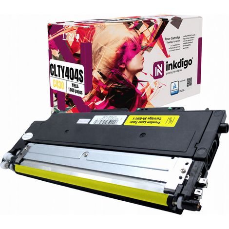 Toner Inkdigo CLT-Y404S compatibile con Samsung Xpress C430W SL-C430 C482FW, certificato TÜV. (1/5)