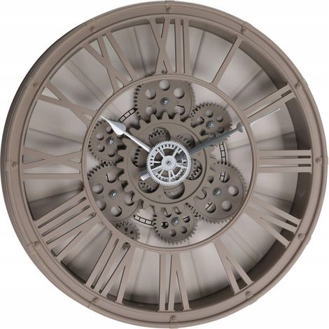 Wanduhr mit sichtbarem Uhrwerk, Ø 39 cm