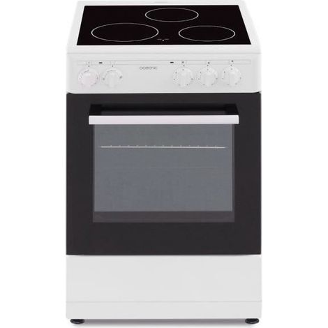 Oceanic – Cuisinière vitrocéramique 50 x50 – 3 foyers – four convection naturelle 48L – température max 240°C – accessoires four inclus (1/7)