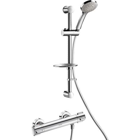Delabie Duschsystem mit Brausethermostat H9739S, Standard-Anschlüsse (1/2)