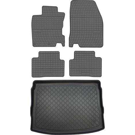 Ensemble de tapis de sol en caoutchouc pour Nissan Qashqai II J11 Crossover (02.2014-2021) + tapis de coffre (1/5)