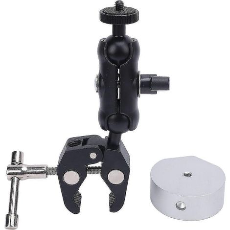 Kit adaptateur de support de fixation satellite réglable en alliage d'aluminium, compatible avec les mini-poteaux pour camping-cars et yachts, couleur argent intelligent WHBYV (1/4)
