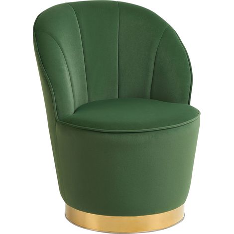 Armchair ALBY Velvet Dark Green (1/5)