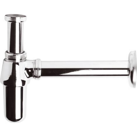 Milano Elizabeth Bottle Trap for Wall Hung Bathroom Basin Sink - Chrome