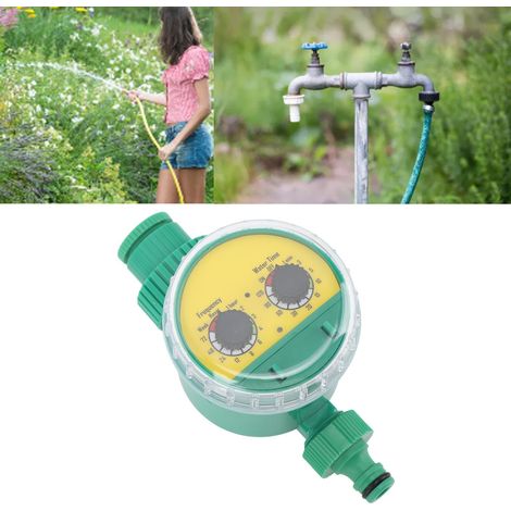 Programmateur d'arrosage automatique, minuterie de jardin, type rotatif, raccord rapide G3/4" 16 mm (1/5)