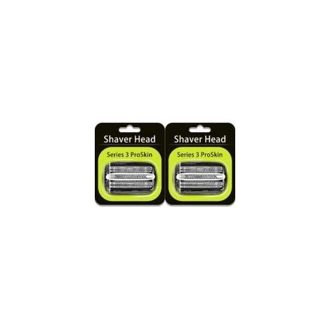 Têtes de rasage de rechange Braun Series 3 32B, têtes de rasage Braun S3 (2 pièces)-Crezuo