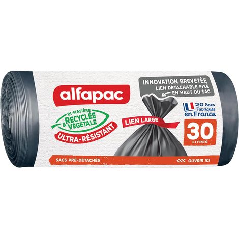 20 sacs-poubelle - lien détachable - ultra-resistant - 30L (1/5)