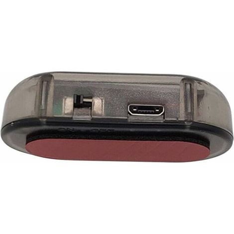 Alarme de voiture à lumière LED rouge Système d'avertissement solaire Facile à installer Clignotement nocturne toutes les 5 secondes (1/3)